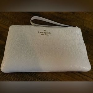Kate Spade Wristlet - White with Strap